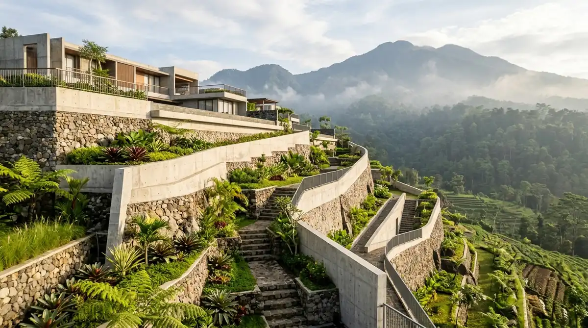 Peran Arsitek Struktur Malang Merancang Retaining Wall di Lahan Kontur Batu
