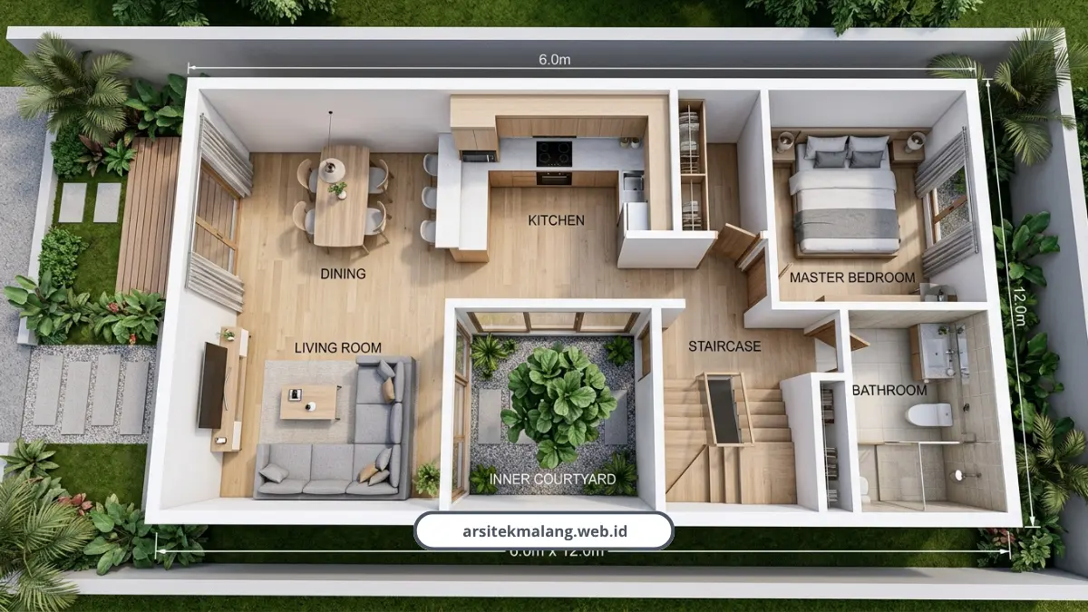 Denah Rumah Minimalis 6x12: Contoh Karya Kami