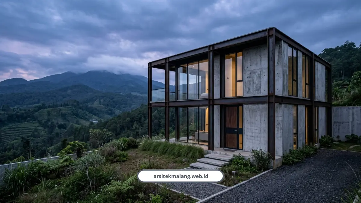 5 Pertimbangan Memilih Material Fasad Rumah Malang Selain Kayu